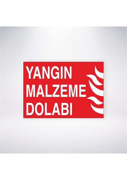 Yangın Malzeme Dolabı 21X30 cm Yapışkanlı Levha