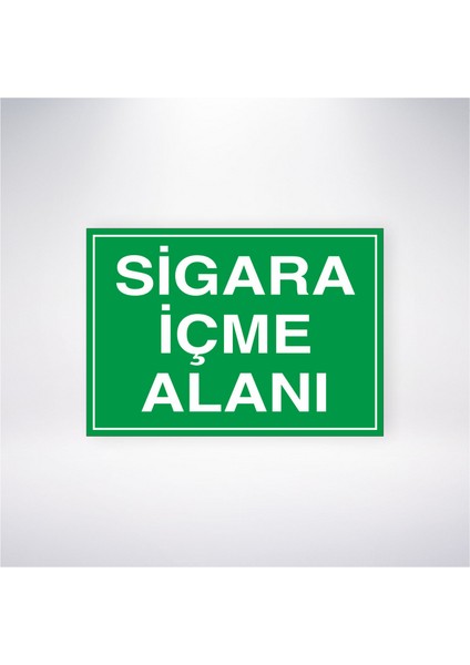 Sigara Içme Alanı 21X30 cm Yapışkanlı Levha