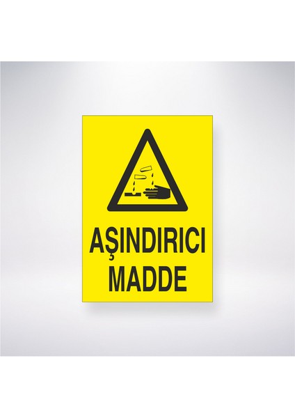 Aşındırıcı Madde 21X30 cm Yapışkanlı Levha