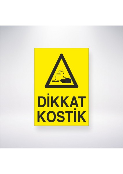 Dikkat Kostik 21X30 cm Yapışkanlı Levha