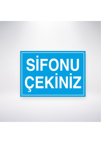 Sifonu Çekiniz 21X30 cm Yapışkanlı Levha