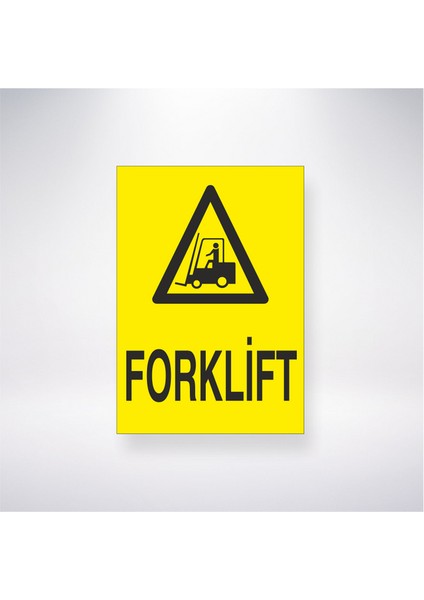 Forklift 21X35 Arkası Yapışkanlı Levha 21X30 cm Yapışkanlı Levha
