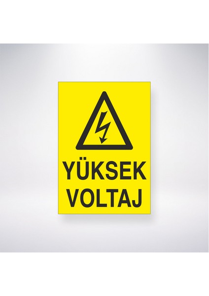 Yüksek Voltaj 21X30 cm Yapışkanlı Levha