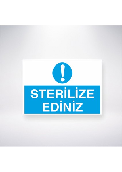 Sterilize Ediniz 21X30 cm Yapışkanlı Levha