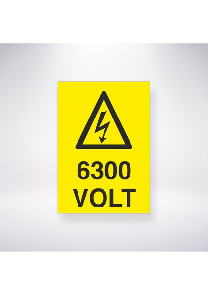 6300 Volt 21X30 cm Yapışkanlı Levha