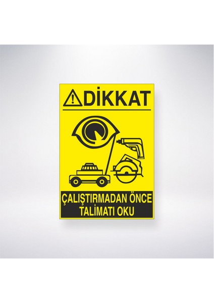 Dikkat Çalıştırmadan Önce Talimatı Okuyunuz 21X30 cm Yapışkanlı Levha