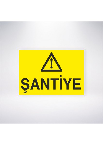 Şantiye 21X30 cm Yapışkanlı Levha