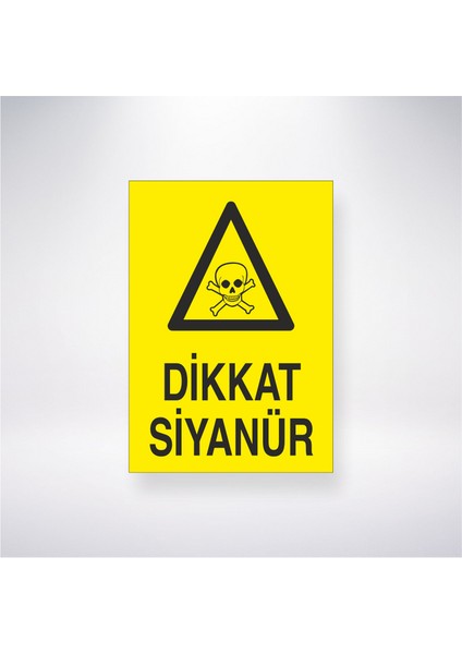 Dikkat Siyanür 21X30 cm Yapışkanlı Levha