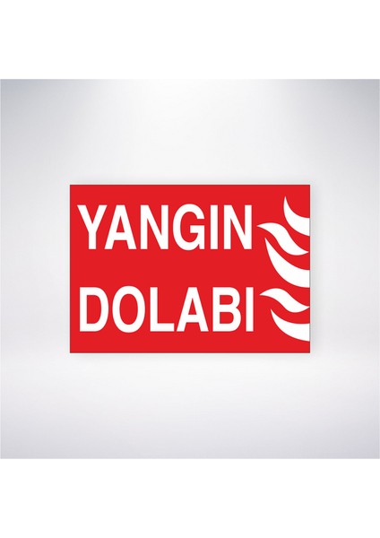 Yangın Dolabı 21X30 cm Yapışkanlı Levha