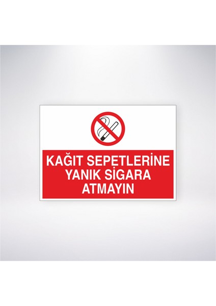 Sigara Atmayın 21X30 cm Yapışkanlı Levha
