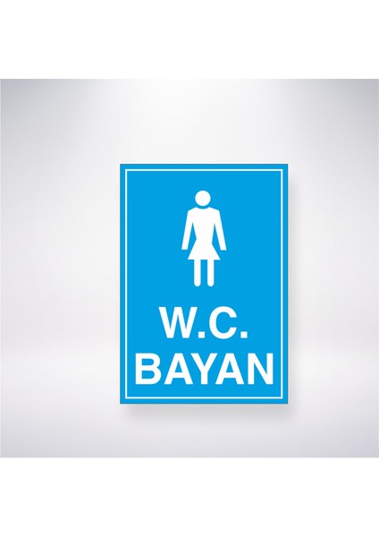 W.c Bayan 21X30 cm Yapışkanlı Levha