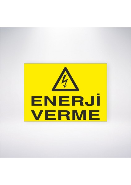 Enerji Verme 21X30 cm Yapışkanlı Levha