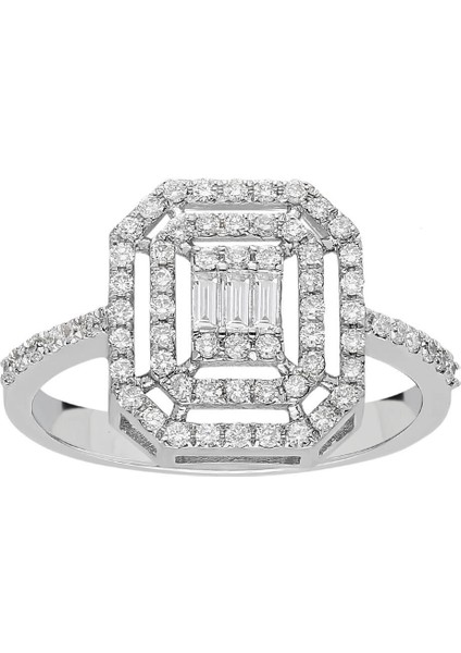 F Renk 0,43 Karat Baget Pırlanta Yüzük 0417R0291 fiyatları