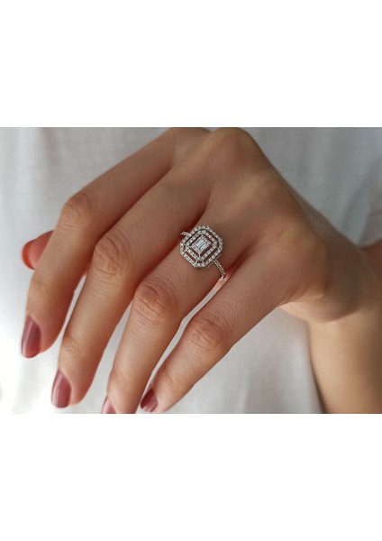 F Renk 0,43 Karat Baget Pırlanta Yüzük 0417R0291 indirimleri