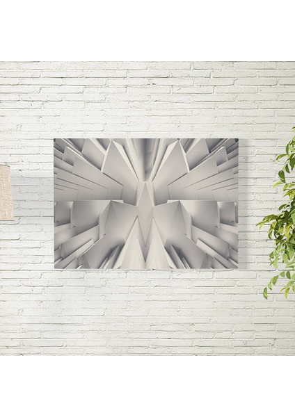 Gri Abstract Desen Arkaplan Posteri 35X50 cm