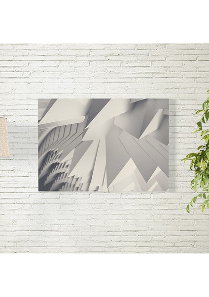 Gri Abstract Desen Arkaplan Posteri 35X50 cm
