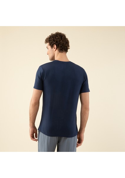 Albano Erkek T-shirt Marin Mavi indirimleri