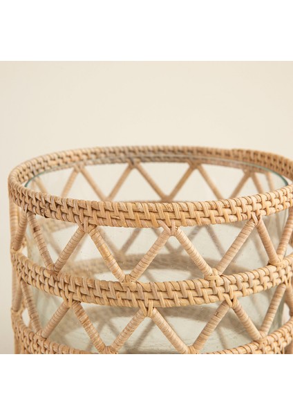 Samoa Rattan Fener 10 cm Natural