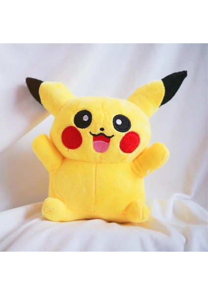 Ithal Kumaş Pokemon Go Pikachu Pikaçu Anime Figür Peluş Oyuncak Uyku & Oyun Arkadaşı 20 Cm.