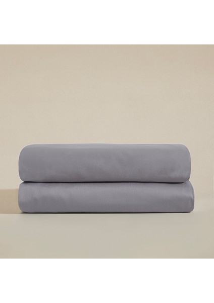 Ekstra Çift Kişilik Çarşaf 280 x 290 cm Sıcak Gri