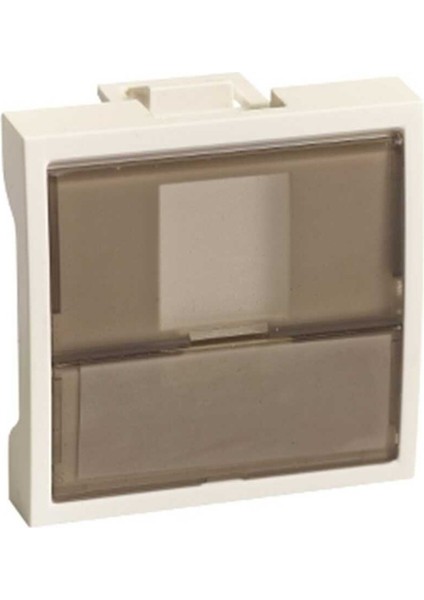 ETK45045E Pks Ultra-Kablo Kanalı Için Veri Soketi-Sürgülü 1 RJ45-BEYAZ-45X45 mm