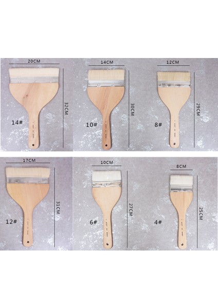 Profesyonel Boya Fırçası Yumuşak Saç Ahşap Saplı Suluboya (Yurt Dışından)