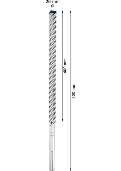 Expert Sds Max-8x Kırıcı Delici Delme Ucu 26 x 400 x 520 mm modelleri