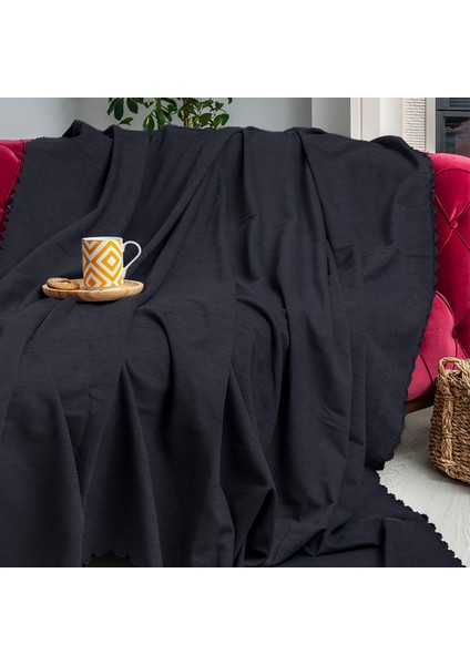 Kaymaz Koltuk Örtüsü Çift Taraflı Mikrofiber Şönil 175x300 cm Antrasit – Kedi Köpek ve Çocuk Dostu