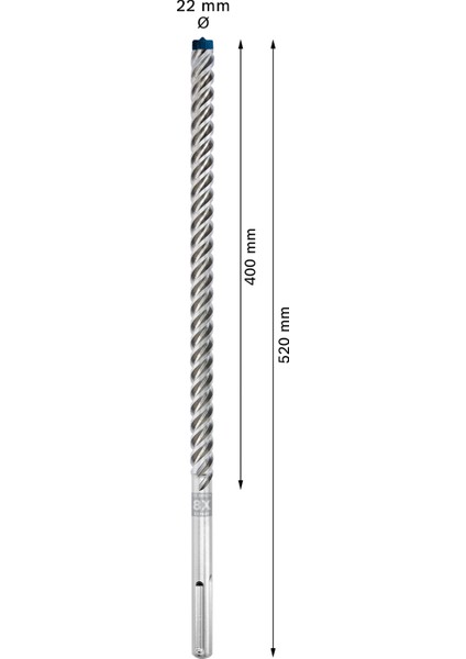 Expert Sds Max-8x Kırıcı Delici Delme Ucu 22 x 400 x 520 mm fiyatları