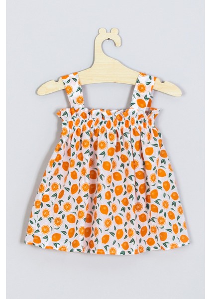 Askılı Mandalina Elbise 006