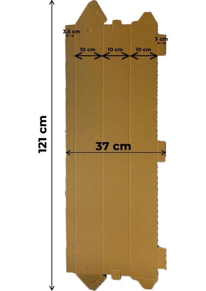 Üçgen Proje Poster Kutusu Ondüle Karton (195 Gr) 9 cm x 102 cm 10 Adet Poster-Afiş Harita Gönderi Kutusu