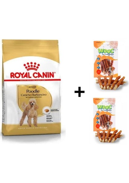 Poodle Adult Köpek Maması 3 kg + 2 Adet Wooc Ödül 80 gr