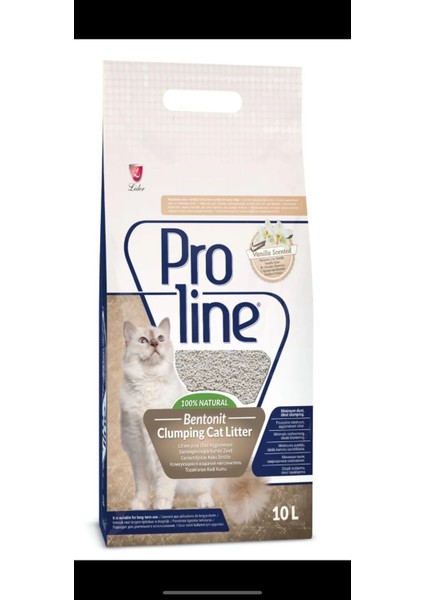 Proline-Kedi Kumu-Kokusuz + Vanilya Kokulu- 10 Lt x 2 Adet