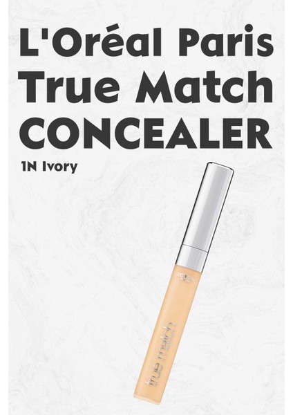 Loreal Paris True Match Concealer 1n Ivory