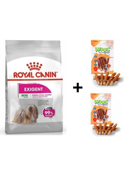 Mini Exigent Köpek Maması 3 kg + 2 Adet Wooc Ödül 80 gr