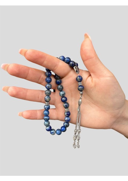 8 mm Küre Kesim Lapis Lazuli Doğal Taş Tesbih