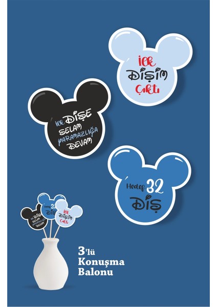 Ilk Dişim Çıktı Mickey Mouse Baby Temalı - Diş Buğdayı Seti