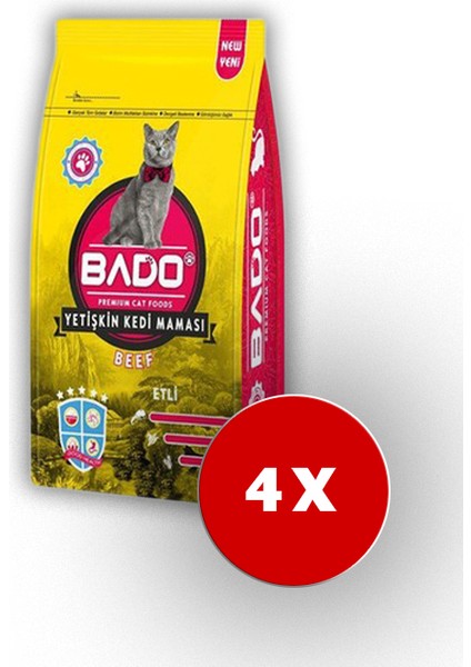 Yetişkin Kedi Maması Etli Biftekli 1,5 Kg 4'lü