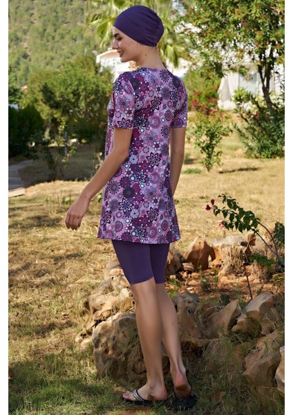 23140-3 Kadın Yarım Kol Yarı Tesettür Mayo fiyatları