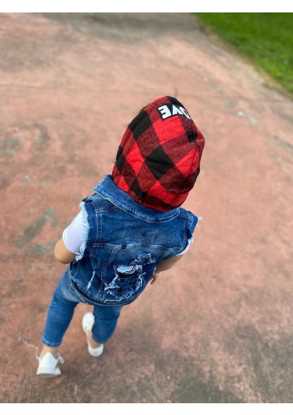 Sırt Kabartma Mickey Desen Yelek / Pantolon / Suprem Tişört 3'lü Kombin indirimleri
