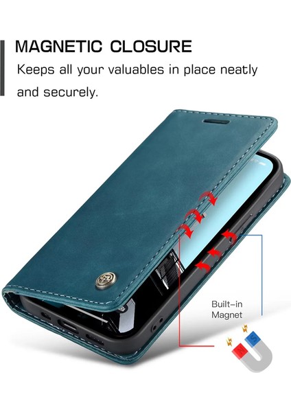 For Samsung Galaxy A14 Kart Yuvası Çevirmek Pu Cep Telefonu Kılıfları (Yurt Dışından)