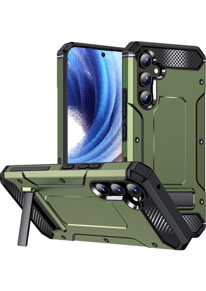For Samsung Galaxy S23 Plus Görünmez Braket Zırh Ağır Koruma Cep Telefonu Kılıfları (Yurt Dışından)