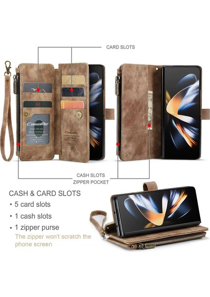 Samsung Galaxy Z Fold 4 Cüzdan Cep Telefonu Kılıfları (Yurt Dışından) fırsatları