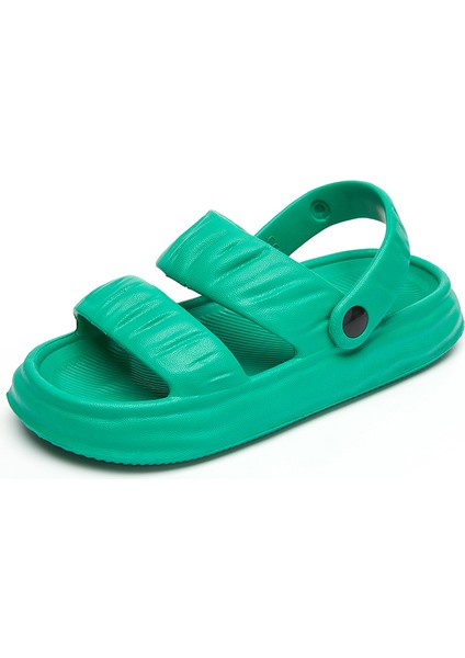 Yaz Kadın Moda Sandalet Hafif Rahat Açık Kapalı ve Açık Plaj Sandaletleri Terlik - Yeşil (Yurt Dışından)