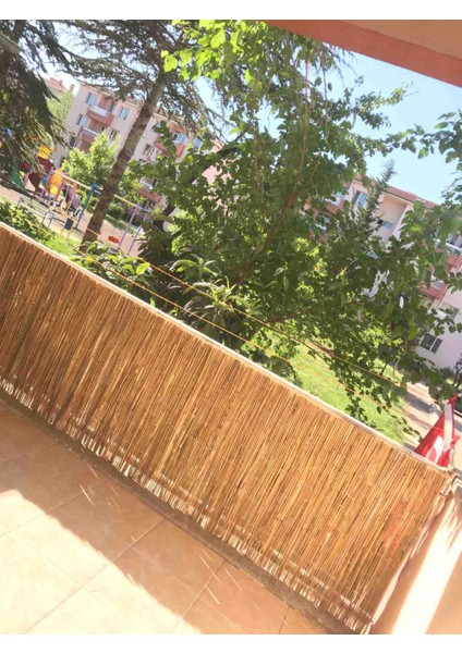 40CM.X2M. Kamış Hasır Balkon Çiti
