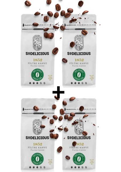 Coffee 1852 Filtre Kahve 250 gr x 4'lü