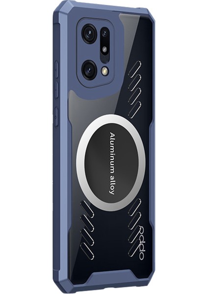 Oppo Find X5 Grafen Isı Yayma Soğutma Hd Şeffaf Cep Telefonu Kabuğu Kapağı Manyetik Araba Montaj Tutucu Çalışır Telefon Kılıfı (Yurt Dışından)