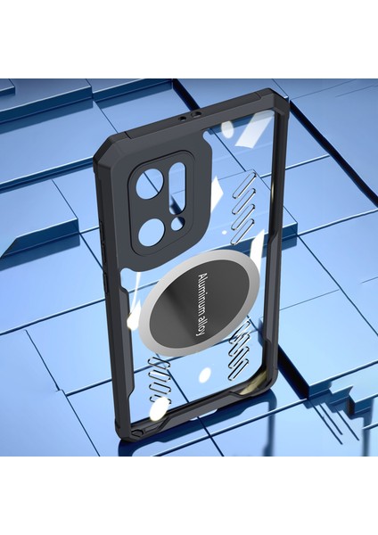 Oppo Find X5 Grafen Isı Yayma Soğutma Hd Şeffaf Cep Telefonu Kabuğu Kapağı Manyetik Araba Montaj Tutucu Çalışır Telefon Kılıfı (Yurt Dışından) modelleri