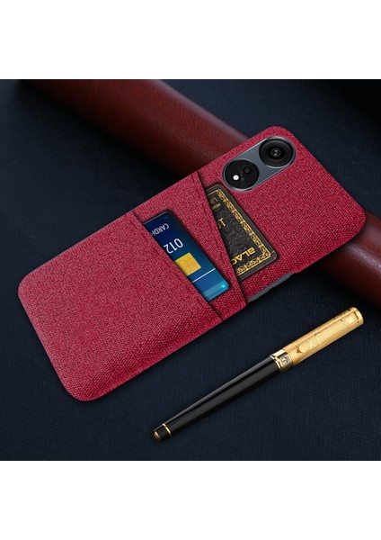 Oppo A1 Pro 5g Yumuşak Kumaş Doku Koruyucu Sabit Yastığı Çift Kart Yuvalı Kapak Telefon Kılıfı (Yurt Dışından) indirimleri