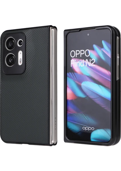 Oppo Find N2 5g Telefon Geri Kapak Bırak-Kötü Pu Deri + Koruyucu Cep Telefon Kılıfı (Yurt Dışından)